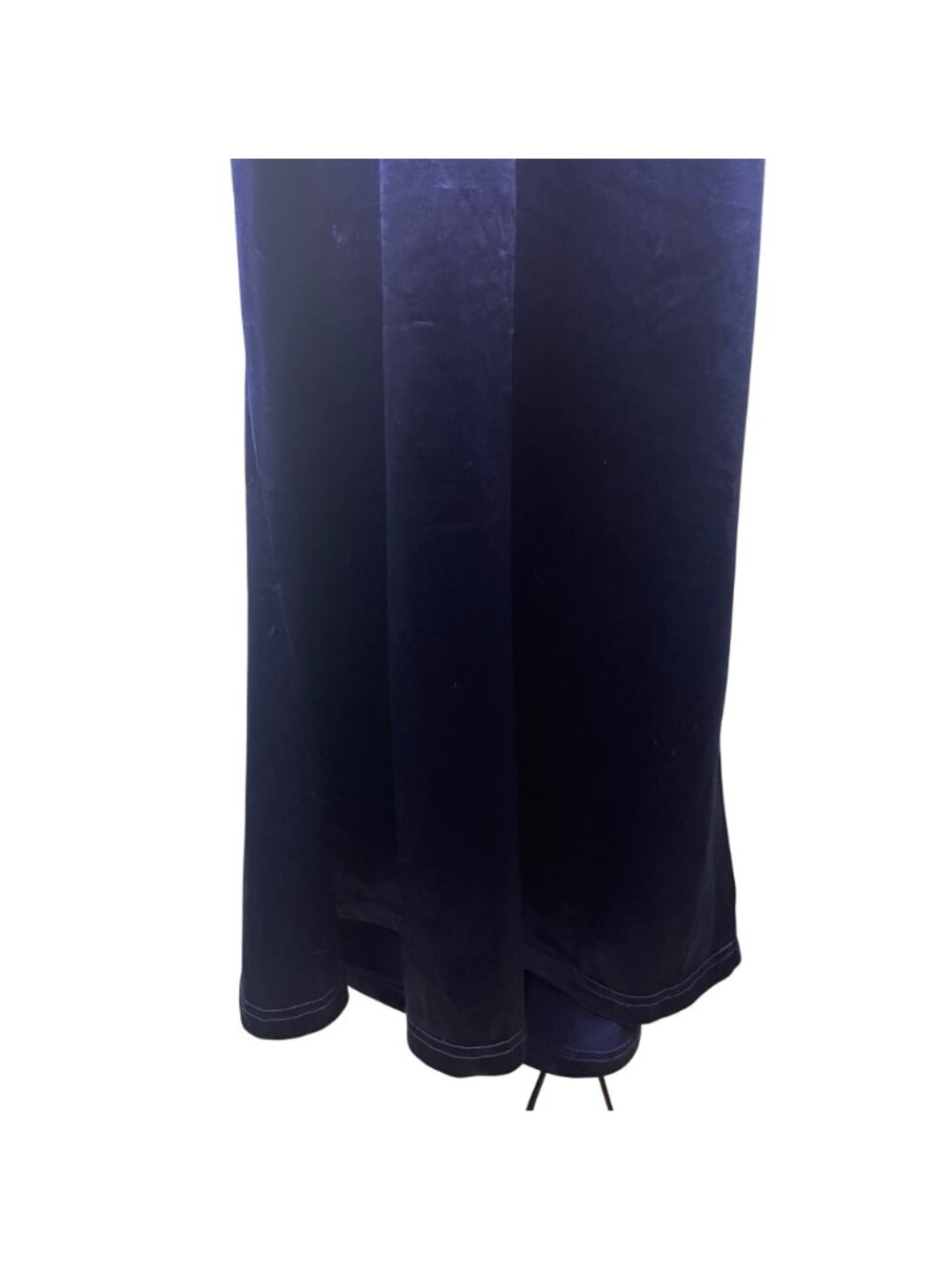 Hello Molly Angels in America Size 6 Navy Satin Cut Out Evening Gown Maxi Dress - Picture 5 of 15